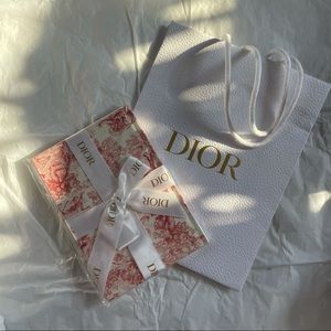 DIOR Limited-Edition NWOT Toile de Jouy Red lined Notebook